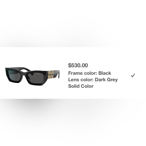 MIU MIU
MU 09WS Runway sunglasses - Picture 6 of 6